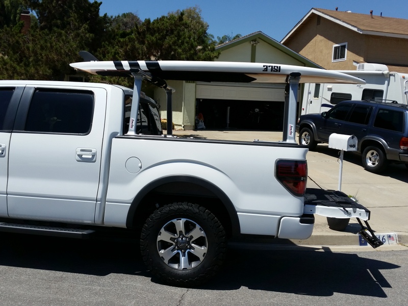 Hauling your board in short bed pickup